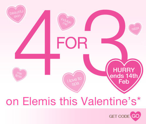 4 for 3 on full size Elemis products