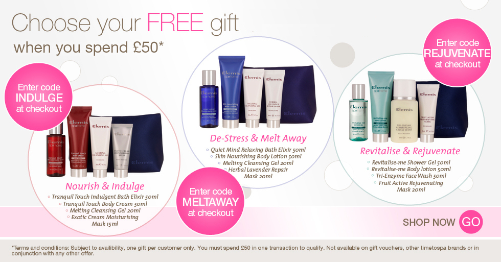 TimeToSpa - Free Gift Over £50